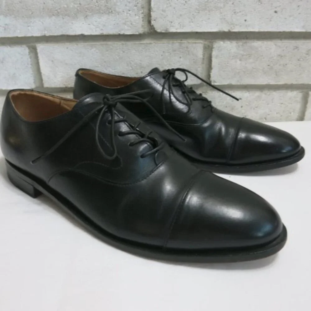 Cole Haan Cap Toe Leather Dress Oxford Shoes Men's Formal Footwear Size 12 B